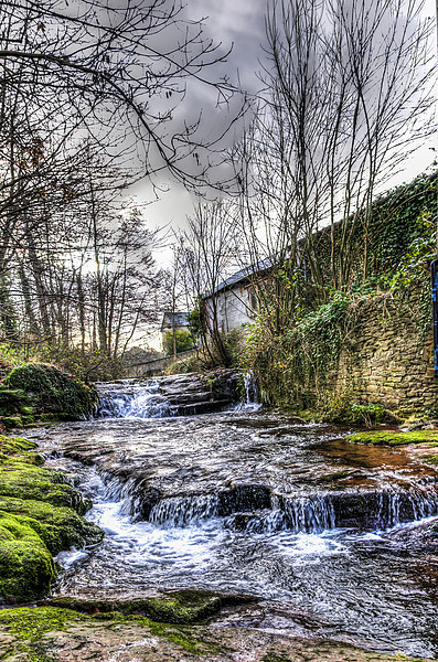 Talgarth Waterfall 5 Picture Board by Steve Purnell