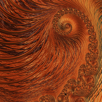 Buy canvas prints of Orange Lily Fractal by Steve Purnell
