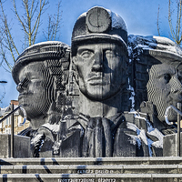 Buy canvas prints of Miners In The Snow 2 by Steve Purnell