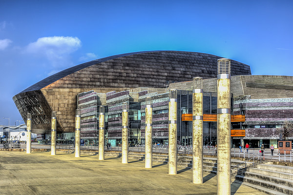 Wales Millennium Centre Cardiff Bay Picture Board by Steve Purnell