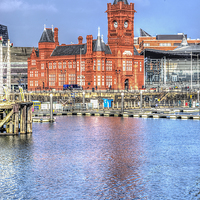 Buy canvas prints of The Pierhead Building Cardiff Bay by Steve Purnell