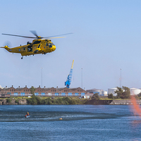 Buy canvas prints of Sea King Rescue by Steve Purnell