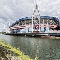 Buy canvas prints of Wales Millennium Stadium Cardiff 2 by Steve Purnell