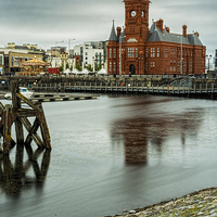 Buy canvas prints of Pierhead Building Cardiff Bay by Steve Purnell