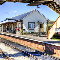 Buy canvas prints of Furnace Sidings Railway Station by Steve Purnell