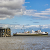 Buy canvas prints of MV Balmoral Departs by Steve Purnell