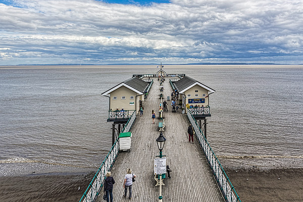 Looking Down The Pier 1 Picture Board by Steve Purnell