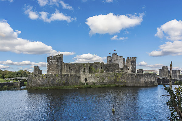 Caerphilly Castle 2 Picture Board by Steve Purnell
