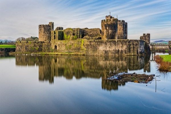 Caerphilly Castle Long Exposure 1 Picture Board by Steve Purnell