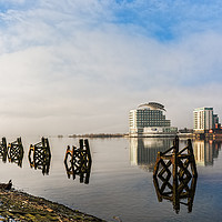 Buy canvas prints of  Fog In The Bay 2 by Steve Purnell