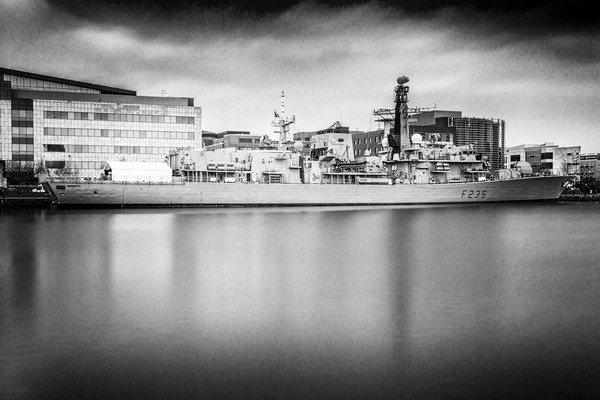 HMS Monmouth Mono Picture Board by Steve Purnell