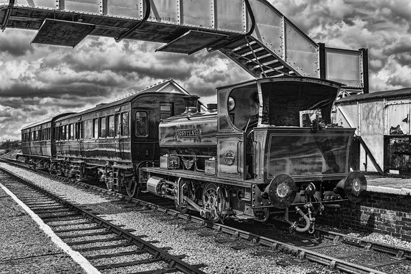 Rosyth No 1 At Furnace Sidings Mono Picture Board by Steve Purnell