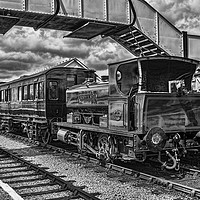 Buy canvas prints of Rosyth No 1 At Furnace Sidings Mono by Steve Purnell