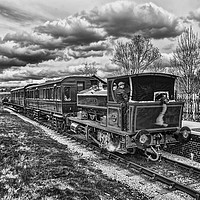 Buy canvas prints of Rosyth No 1 At Big Pit Halt 3 Mono by Steve Purnell