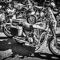 Buy canvas prints of Royal Enfield Bullet Electra X Mono by Steve Purnell