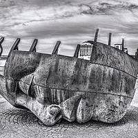 Buy canvas prints of The Face Of The Bay Mono by Steve Purnell