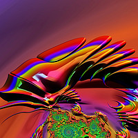Buy canvas prints of Chameleon Rainbow by Steve Purnell