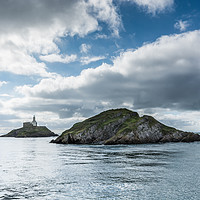 Buy canvas prints of Mumbles Lighthouse 1 by Steve Purnell