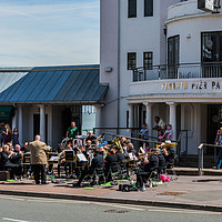 Buy canvas prints of Brass Band At The Pier by Steve Purnell