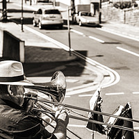Buy canvas prints of The Trombone Player by Steve Purnell