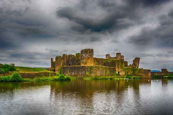 Caerphilly Castle South East View 1 Picture Board by Steve Purnell