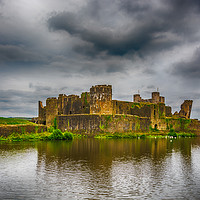 Buy canvas prints of Caerphilly Castle South East View 1 by Steve Purnell