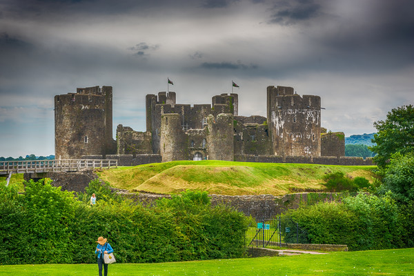 Caerphilly Castle East View 1 Picture Board by Steve Purnell