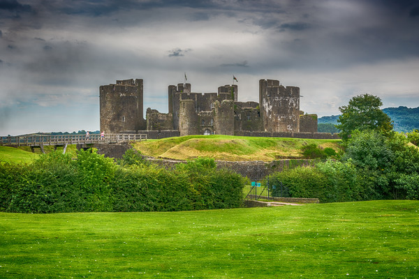 Caerphilly Castle East View 2 Picture Board by Steve Purnell
