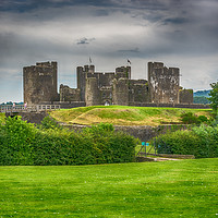 Buy canvas prints of Caerphilly Castle East View 2 by Steve Purnell