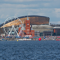 Buy canvas prints of P1 Powerboats At Cardiff Bay by Steve Purnell