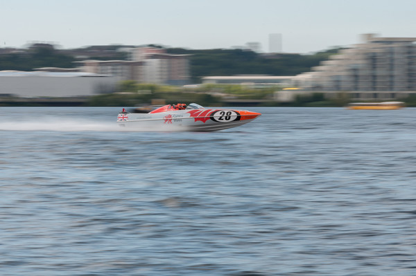 P1 Powerboats Team Wales 1 Picture Board by Steve Purnell