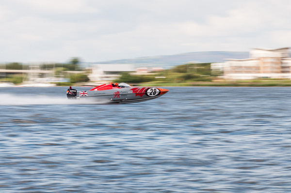 P1 Powerboats Team Wales 2 Picture Board by Steve Purnell