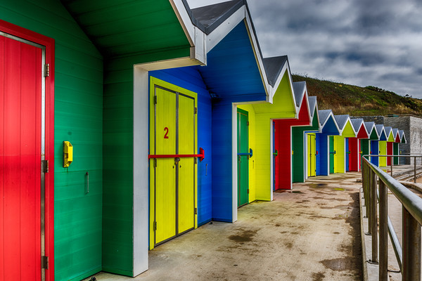 Beach Huts 2 Picture Board by Steve Purnell