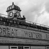 Buy canvas prints of Cardiff Central Station Mono by Steve Purnell