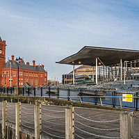 Buy canvas prints of Pierhead And Senedd by Steve Purnell