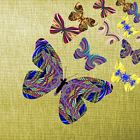 Buy canvas prints of Flight Of The Butterflies by Steve Purnell