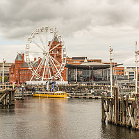 Buy canvas prints of Ferris Wheel At The Bay by Steve Purnell