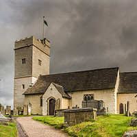 Buy canvas prints of St Sannans Church At Bedwellty by Steve Purnell
