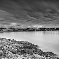 Buy canvas prints of Two Minutes At Barry Island Square Crop by Steve Purnell