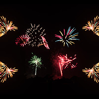 Buy canvas prints of Firework Frenzy by Steve Purnell