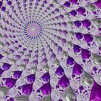 Buy canvas prints of Tunnel Vision Purple by Steve Purnell