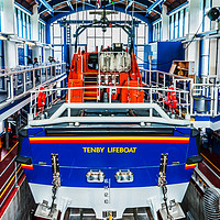 Buy canvas prints of Tenby Lifeboat 1 by Steve Purnell