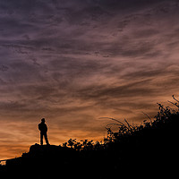 Buy canvas prints of Pensive Sunset by Steve Purnell