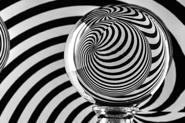 Crystal Ball Op Art 9 Picture Board by Steve Purnell