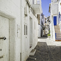 Buy canvas prints of The Back Streets Of Elvissa (Ibiza) by Steve Purnell