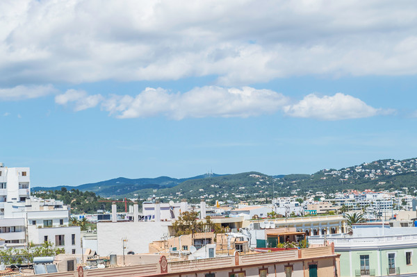 Rooftops Of Ibiza 1 Picture Board by Steve Purnell