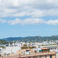 Buy canvas prints of Rooftops Of Ibiza 1 by Steve Purnell