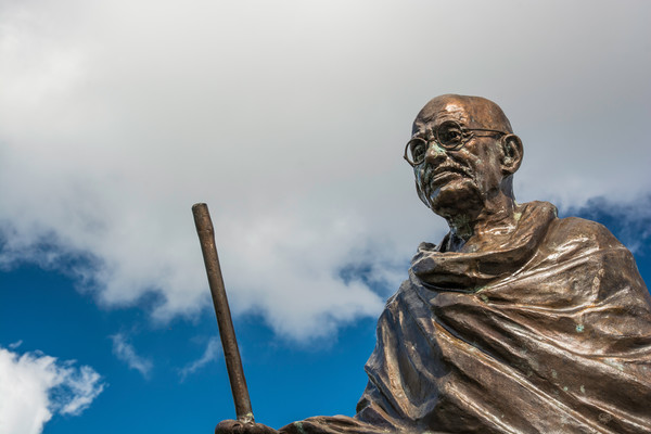 Mahatma Gandhi Statue Cardiff Picture Board by Steve Purnell
