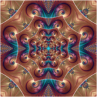 Buy canvas prints of Spirals Bejewelled by Steve Purnell