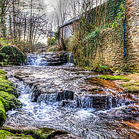 Buy canvas prints of River Ennig Waterfalls 3 by Steve Purnell